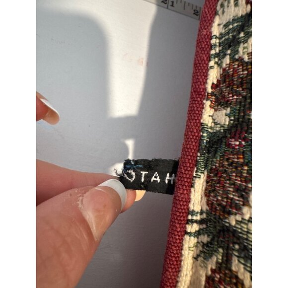 Dakotah Christmas Pillow Tapestry Bear Toy Soldiers Drummers Accent GrandmaCore - Picture 2 of 6